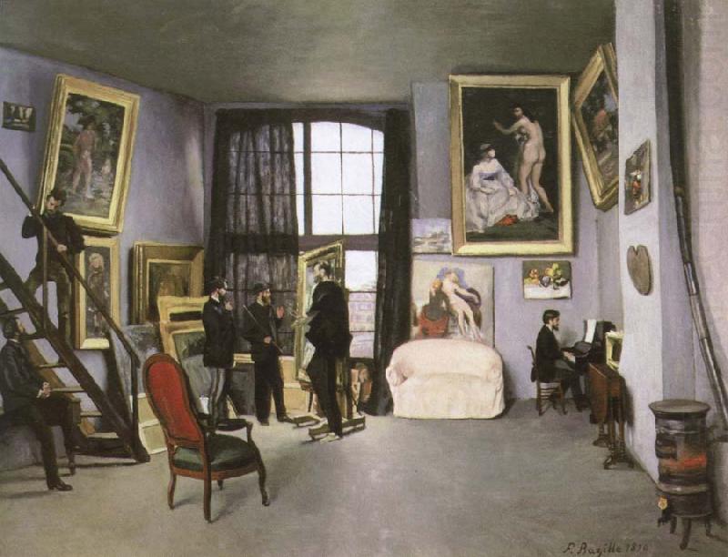 Frederic Bazille the artist s studio ,nine rue de la condamine china oil painting image